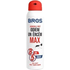 Bros aerozolis nuo uodų, erkių Max, 90 ml цена и информация | Защита от комаров, клещей | pigu.lt
