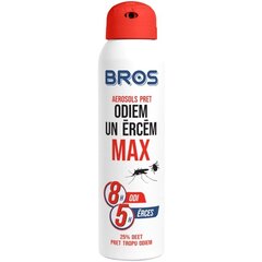 BROS aerosols pret odiem, ērcēm Max 90ml цена и информация | Защита от комаров, клещей | pigu.lt