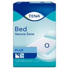 TENA Bed Plus Secure Zone 60x90, 5p цена и информация | Подгузники, прокладки, одноразовые пеленки для взрослых | pigu.lt