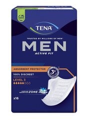 TENA Men Super Level 3, 16p цена и информация | Подгузники, прокладки, одноразовые пеленки для взрослых | pigu.lt