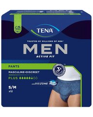 TENA Men Pants Acitve Fit Plus M blue 12p цена и информация | Подгузники, прокладки, одноразовые пеленки для взрослых | pigu.lt