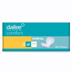 Vienkartiniai įklotai Dailee Comfort Normal S, 28 vnt. kaina ir informacija | Sauskelnės, įklotai, paklotai suaugusiems | pigu.lt