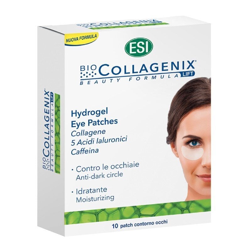 Paakių padeliai BioCollagenix, 10 vnt. kaina ir informacija | Veido kaukės, paakių kaukės | pigu.lt