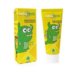 Betadent Baby 0-3 bērnu zobu pasta PEAR 75ml цена и информация | Зубные щетки, пасты | pigu.lt