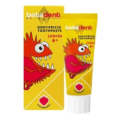 Betadent Junior 6+ bērnu zobu pasta STRAWBERRY 75ml цена и информация | Зубные щетки, пасты | pigu.lt