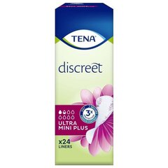 Urologiniai įklotai Tena Discreet Ultra Mini Plus, 24 vnt. цена и информация | Подгузники, прокладки, одноразовые пеленки для взрослых | pigu.lt