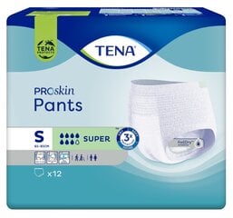 Sauskelnės suaugusiems Tena Pants Super S, 12 vnt. цена и информация | Подгузники, прокладки, одноразовые пеленки для взрослых | pigu.lt