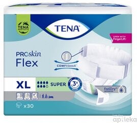 Sauskelnės suaugusiems Tena Flex Super XL, 30 vnt. цена и информация | Подгузники, прокладки, одноразовые пеленки для взрослых | pigu.lt