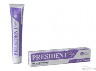 Dantų pasta PresiDENT Clinical Defense Pure Breath, 75 ml kaina ir informacija | Dantų šepetėliai, pastos | pigu.lt