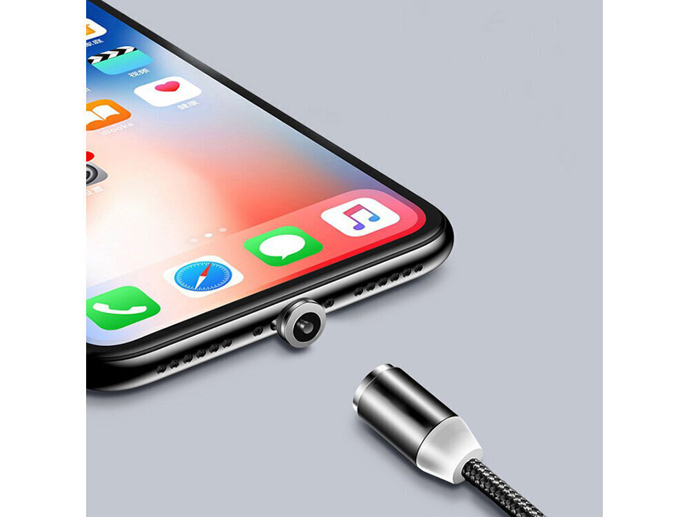 Magnetic USB-C, micro USB, 1m kaina ir informacija | Laidai telefonams | pigu.lt