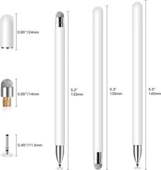 Mixoo Stylus PEN с магнитной крышкой Высокочувствительный емкостный стилус для iPad/смартфонов/Samsung/Galaxy/планшетов цена и информация | Аксессуары для планшетов, электронных книг | pigu.lt