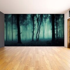 Фотообои Туманный лес Обои с эффектом ночного леса Декор интерьера  - 390 х 280 см цена и информация | Интерьерные наклейки | pigu.lt