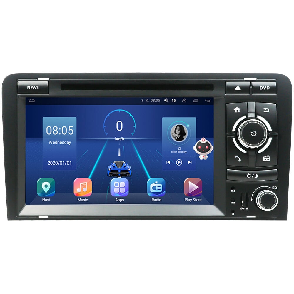 Android Multimedia Audi A3 2003-12 kaina ir informacija | Automagnetolos, multimedija | pigu.lt