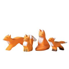 Figūrėlių rinkinys Fox Family Bumbutoys, 4 vnt kaina ir informacija | Lavinamieji žaislai | pigu.lt