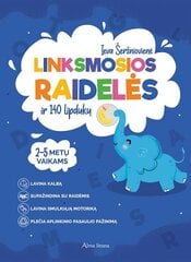 Linksmosios raidelės ir 140 lipdukų цена и информация | Развивающие книги | pigu.lt