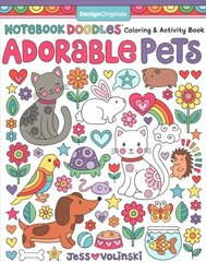 Notebook Doodles Adorable Pets: Coloring & Activity Book kaina ir informacija | Knygos mažiesiems | pigu.lt