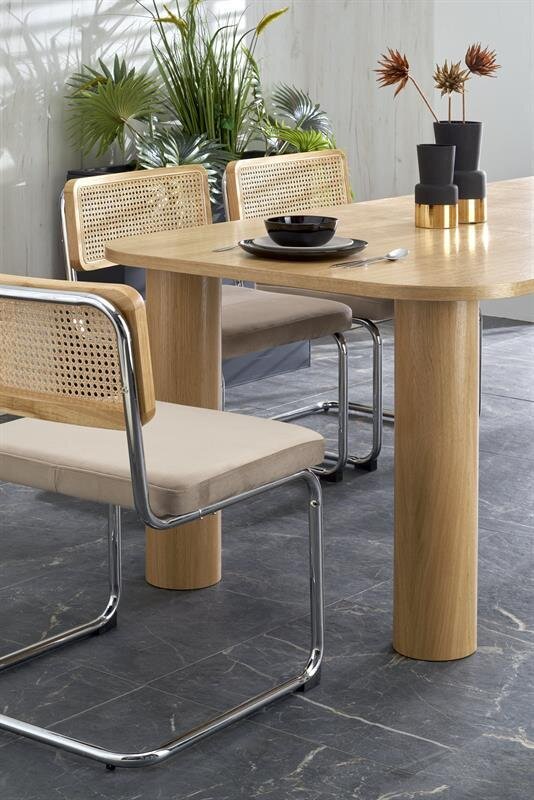 Stalas Halmar Azul, rudas kaina ir informacija | Virtuvės ir valgomojo stalai, staliukai | pigu.lt