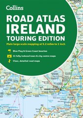 Road Atlas Ireland: Touring Edition A4 Paperback kaina ir informacija | Kelionių vadovai, aprašymai | pigu.lt