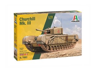 Konstruktorius Italeri Churchill Mk.III, 1/72, 7083 kaina ir informacija | Konstruktoriai ir kaladėlės | pigu.lt