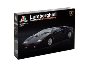 Konstruktoriai Italeri Lamborghini Countach 25th Anniversary, 1/24, 3684 kaina ir informacija | Konstruktoriai ir kaladėlės | pigu.lt