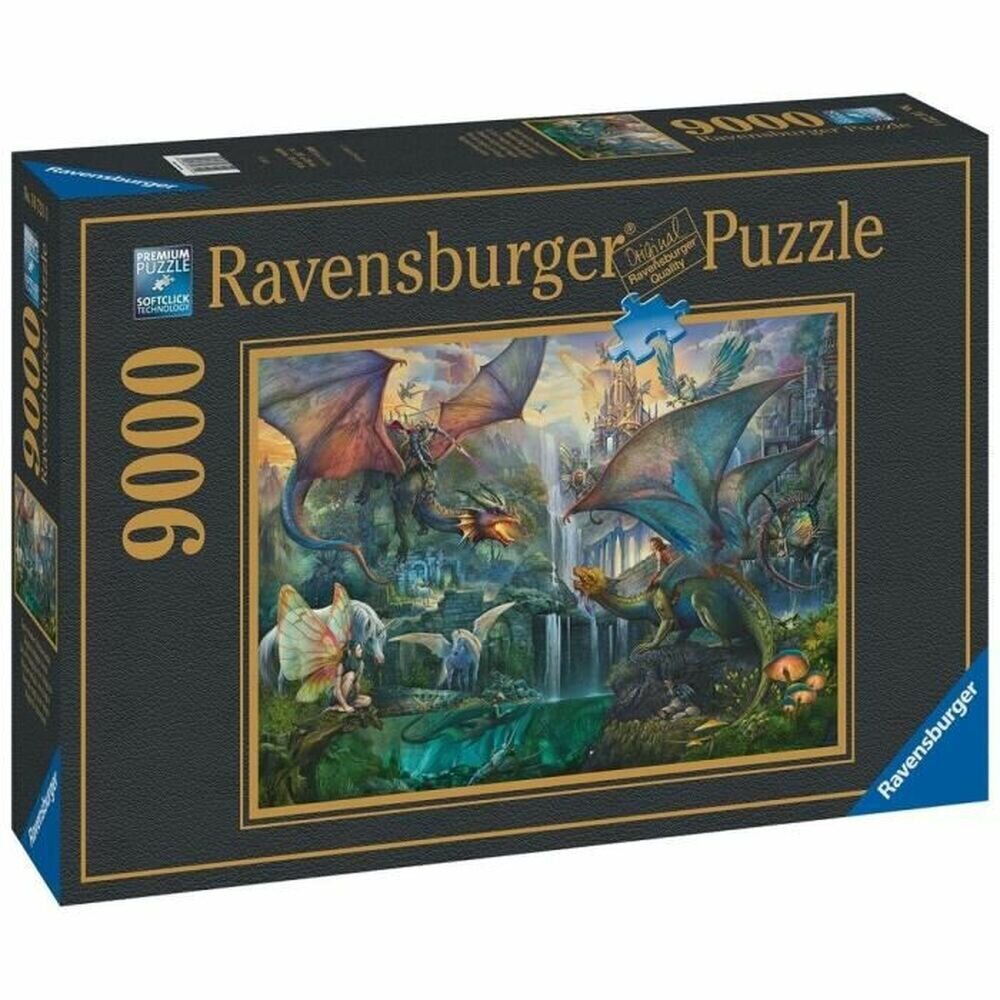 Dėlionė su mistiniu mišku Ravensburger The Magic Forest of Dragons, 9000 d. цена и информация | Dėlionės (puzzle) | pigu.lt