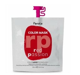 Dažanti plaukų kaukė Fanola Color Mask Red, 30ml цена и информация | Средства для укрепления волос | pigu.lt