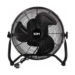 Напольный вентилятор EDM Freshwind промышленный Поворачивается на Чёрный 45 W цена и информация | Вентиляторы | pigu.lt
