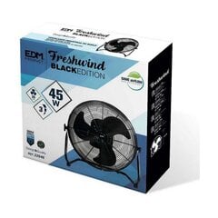 Напольный вентилятор EDM Freshwind промышленный Поворачивается на Чёрный 45 W цена и информация | Вентиляторы | pigu.lt