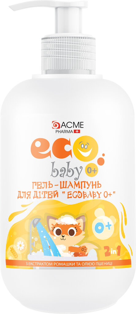 Gelis-šampūnas su ramunėlių ekstraktu Eco Baby 0+ vaikams, 500 ml kaina ir informacija | Šampūnai | pigu.lt