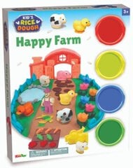 4 x 28g Happy Farm / Kid´s Rice Dough - массу для лепки цена и информация | Развивающие игрушки | pigu.lt