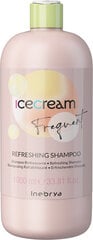 Gaivinantis plaukų šampūnas Mėtų Inebrya Ice Cream Frequent Refreshing, 1000ml kaina ir informacija | Šampūnai | pigu.lt