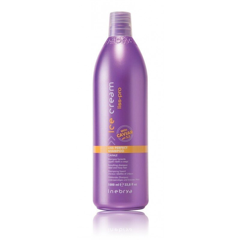 Plaukų šampūnas nepaklusniems plaukams Inebrya Ice Cream Liss Pro Liss Perfect Shampoo, 1000 ml цена и информация | Šampūnai | pigu.lt