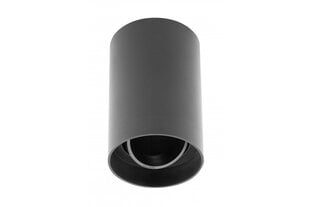 Корпус светильника потолочного Resto, GU10, Ø80x125 мм, IP20, чёрный цена и информация | Потолочные светильники | pigu.lt