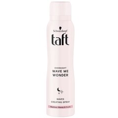 Naktinis purškiklis garbanoms sukurti Schwarzkopf Taft Overnight Wave Me Wonder, 150 ml kaina ir informacija | Plaukų formavimo priemonės | pigu.lt