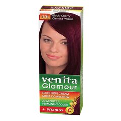 Kreminiai plaukų dažai Venita Glamour, 4/6 Black Cherry, 100 ml kaina ir informacija | Plaukų dažai | pigu.lt