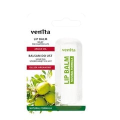 Balzamas suskeldėjusioms lūpoms Venita Lip Balm Argan Oil, 4 g kaina ir informacija | Lūpų dažai, blizgiai, balzamai, vazelinai | pigu.lt