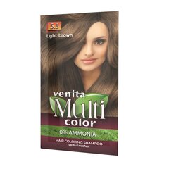 Dažomasis šampūnas be amoniako Venita MultiColor Hair Coloring Shampoo, 5.3 Light Brown, 40 g цена и информация | Краска для волос | pigu.lt