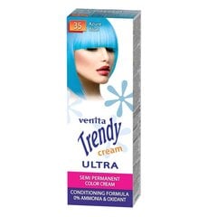 Kreminiai plaukų dažai Venita Trendy Cream, 35 Azure Blue, 75 ml kaina ir informacija | Plaukų dažai | pigu.lt