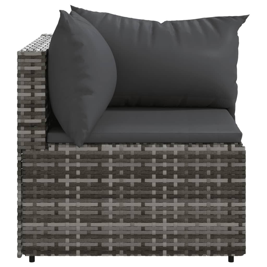 Sodo sofa vidaXL, pilka kaina ir informacija | Lauko kėdės, foteliai, pufai | pigu.lt