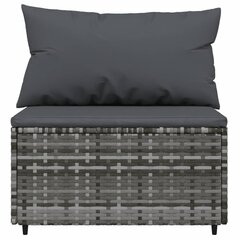 Lauko sofa vidaXL, pilka цена и информация | Садовые стулья, кресла, пуфы | pigu.lt