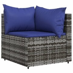 Sodo sofa vidaXL, pilka цена и информация | Садовые стулья, кресла, пуфы | pigu.lt