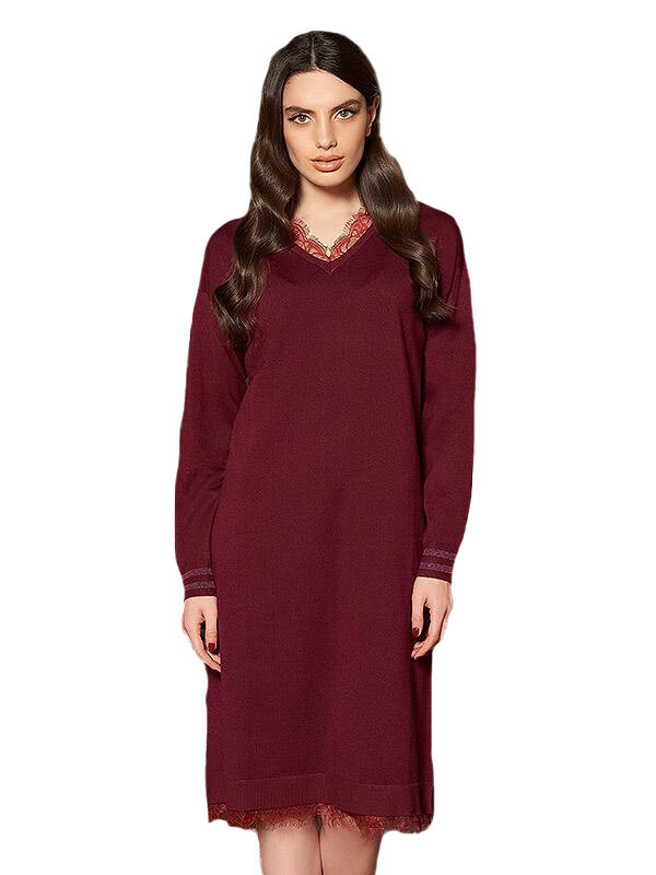 Suknelė moterims Bisbigli Suzana Bordeaux, raudona цена и информация | Suknelės | pigu.lt