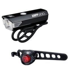 Žibintų komplektas Cat Eye AMPP 200 USB (6769) цена и информация | Велосипедные фонари, отражатели | pigu.lt