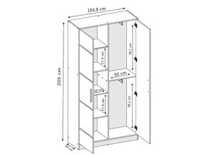 Шкаф KIEM137B цена и информация | Шкафы | pigu.lt