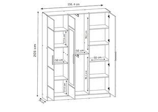 Шкаф KIEM143B цена и информация | Шкафы | pigu.lt