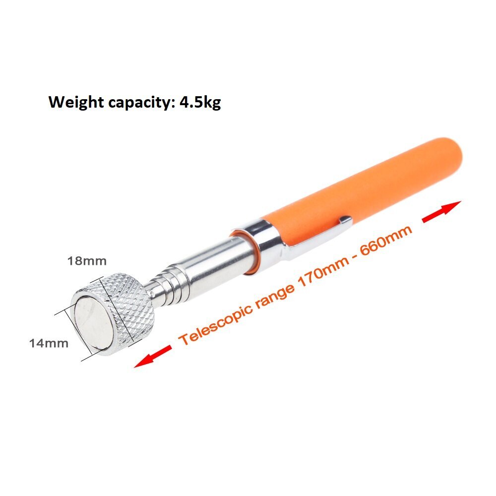 Teleskopinis magnetas, sveriantis 4,5 kg kaina ir informacija | Mechaniniai įrankiai | pigu.lt