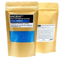 Aromaterapinė vonios druska Ancient Total Unwind, 350 g kaina ir informacija | Dušo želė, aliejai | pigu.lt