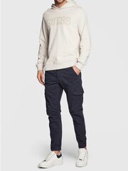 Джемпер для мужчин Guess Jeans Beau Fleece, белый цена и информация | Мужские толстовки | pigu.lt