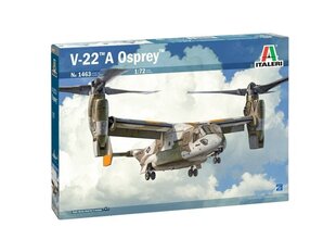 Italeri - V-22 A Osprey, 1/72, 1463 цена и информация | Конструкторы и кубики | pigu.lt