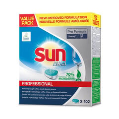 Sun Pro Formula All in 1 indų plovimo tabletės, 102 vnt. kaina ir informacija | Indų plovimo priemonės | pigu.lt